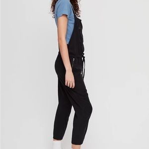 Aritzia Wilfred Free Black Valletta Overalls Drawstring Jumpsuit Small